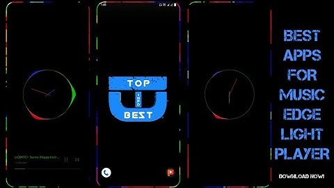 Muviz Edge for Android | Muviz Edge Always on Display (AOD) | Edge Lighting Music visualizer App