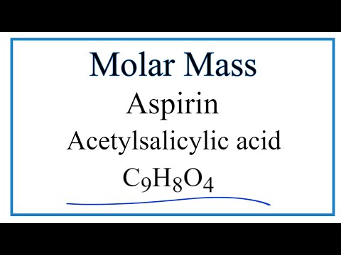 Video: Kāds ir aspirīna c9h8o4 procentuālais sastāvs?