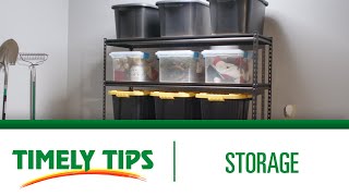 Timely Tips - Storage Menards