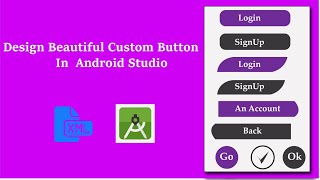Design Custom Buttons  in Android Studio || Android UI/UX || Tech Explora