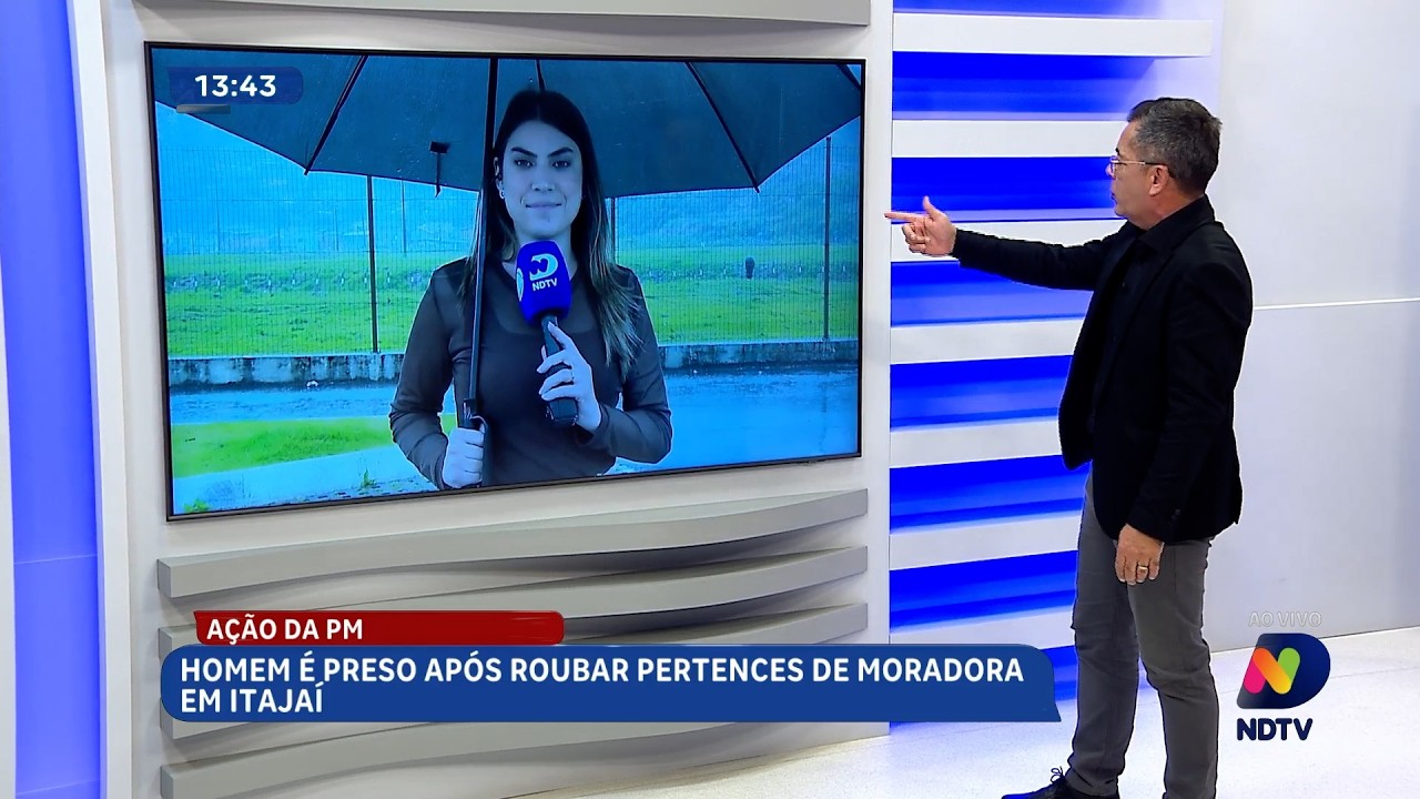 Ação da PM: homem é preso após roubo de pertences em Itajaí