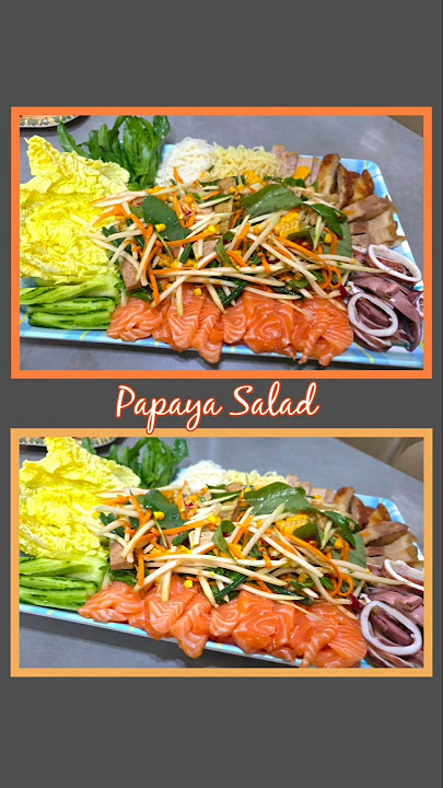 Cambodian Papaya salad #khmerfood #papayasalad #youtubeshorts