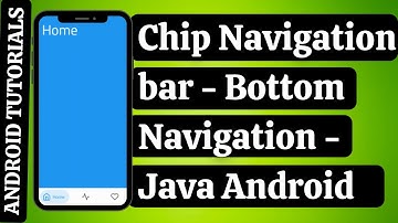 Chip Navigation Bar Android Studio Java | Bottom Navigation Bar in Android Studio| Android Tutorials