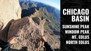 Chicago Basin 14ers - Sunshine, Windom, Mt. Eolus & North Eolus