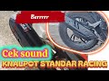 KNALPOT STANDAR RACING MATIK SUARA EMPUK..
