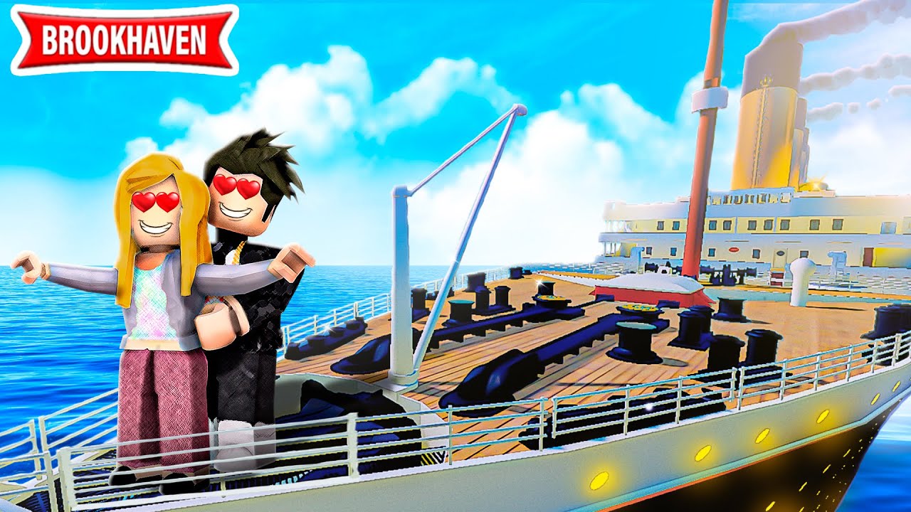 A TRISTE VIAGEM DO TITANIC NO BROOKHAVEN - ROBLOX
