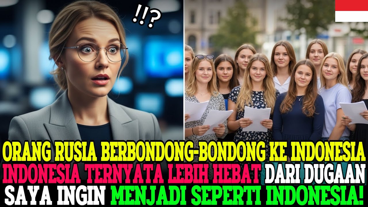 SISWI ELIT RUSIA HEBOH 5 MENIT SAAT TUR KE INDONESIA, INGIN “MENJADI INDONESIA”!