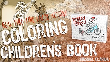 Buddy Pegs paint video using Rebelle 2 water color software!