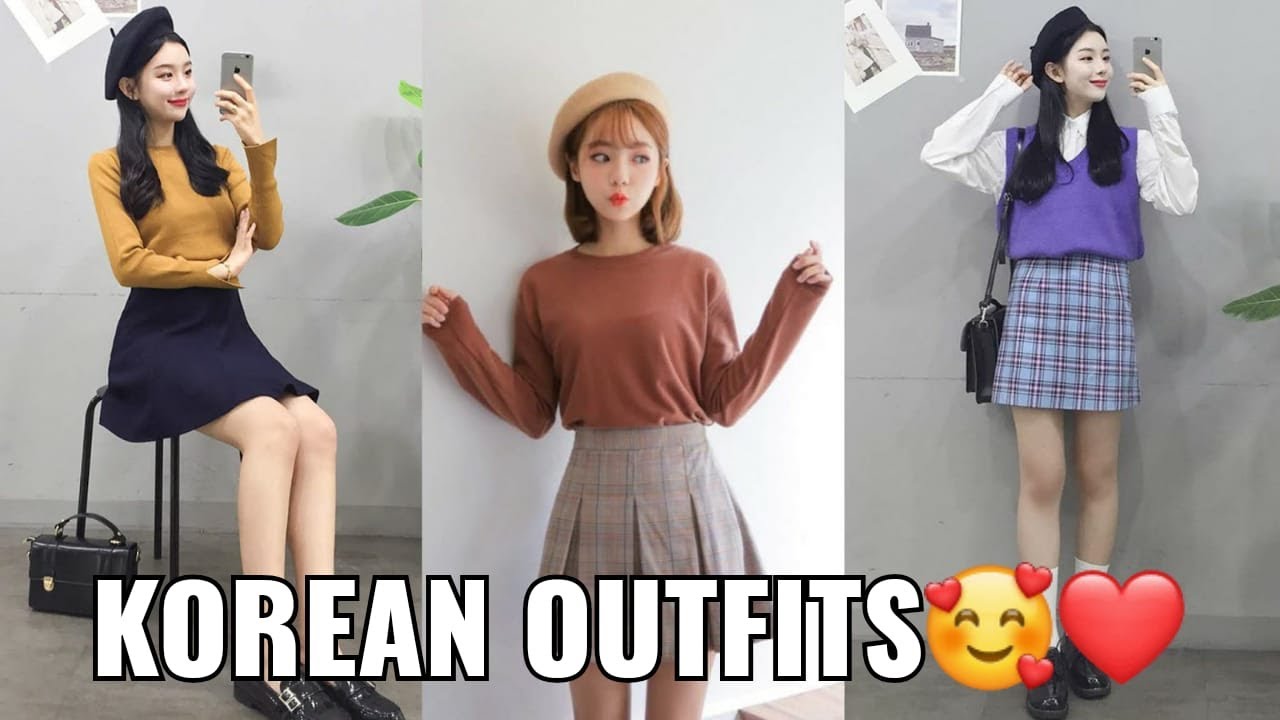 Best korean outfits Ideas Part -1 | Aesthetic | تنسيقات ملابس للكوريات ...