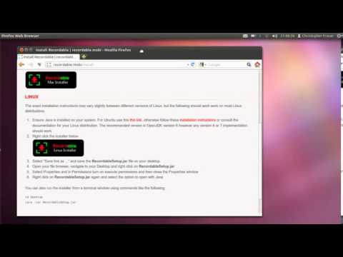 Recordable Android Screen Recorder: installing with Linux demo