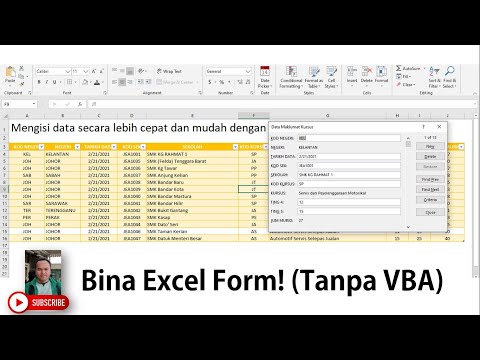 Video: Bagaimanakah cara membuat borang VBA dalam Excel?