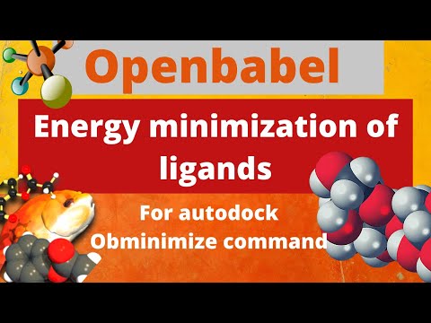 Energy minimization using openbabel