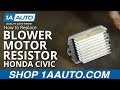 How to Replace Blower Motor Resistor 2001-05 Honda Civic