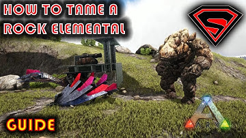 ARK HOW TO TAME A ROCK ELEMENTAL WITH A MOBILE QUETZAL TAMING TRAP - TAME ELEMENTALS ANYWHERE 2019