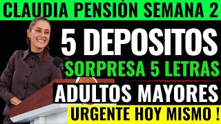 claudia Asegura Mega Regaloanuncia 5 Pagos Nuevos De 6400 Pension Adultos Mayores Y 5 Letras