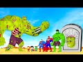 Rescue Baby HULK &amp; SPIDERMAN, SUPERMAN vs GIANT HULK ZOMBIE : Who Is The King Of Super Heroes ?