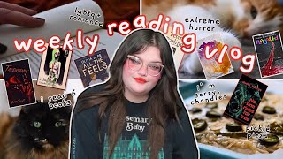 reading extreme horror and lgbtq romance ✌️🌈 weekly reading vlog