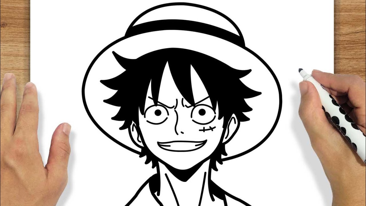 Tutorial Completo: Como Desenhar Monkey D. Luffy de One Piece Passo a Passo  - Designer and illustrator