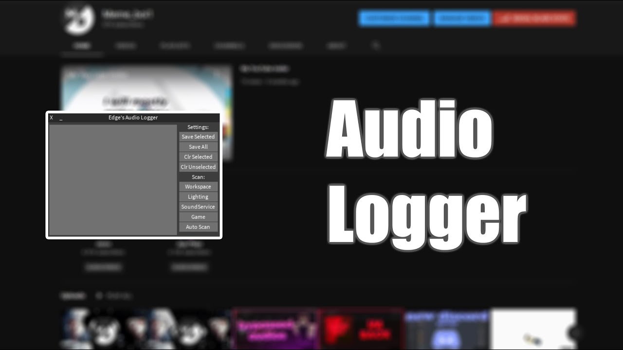 Audio Logger  Script Showcase 