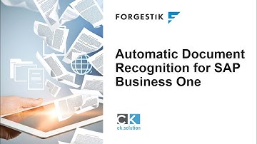 Automatic Document Capture Solution by ck.solution for SAP Business One