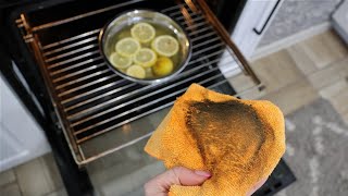 I have never cleaned the oven more easily and I couldn't believe this!