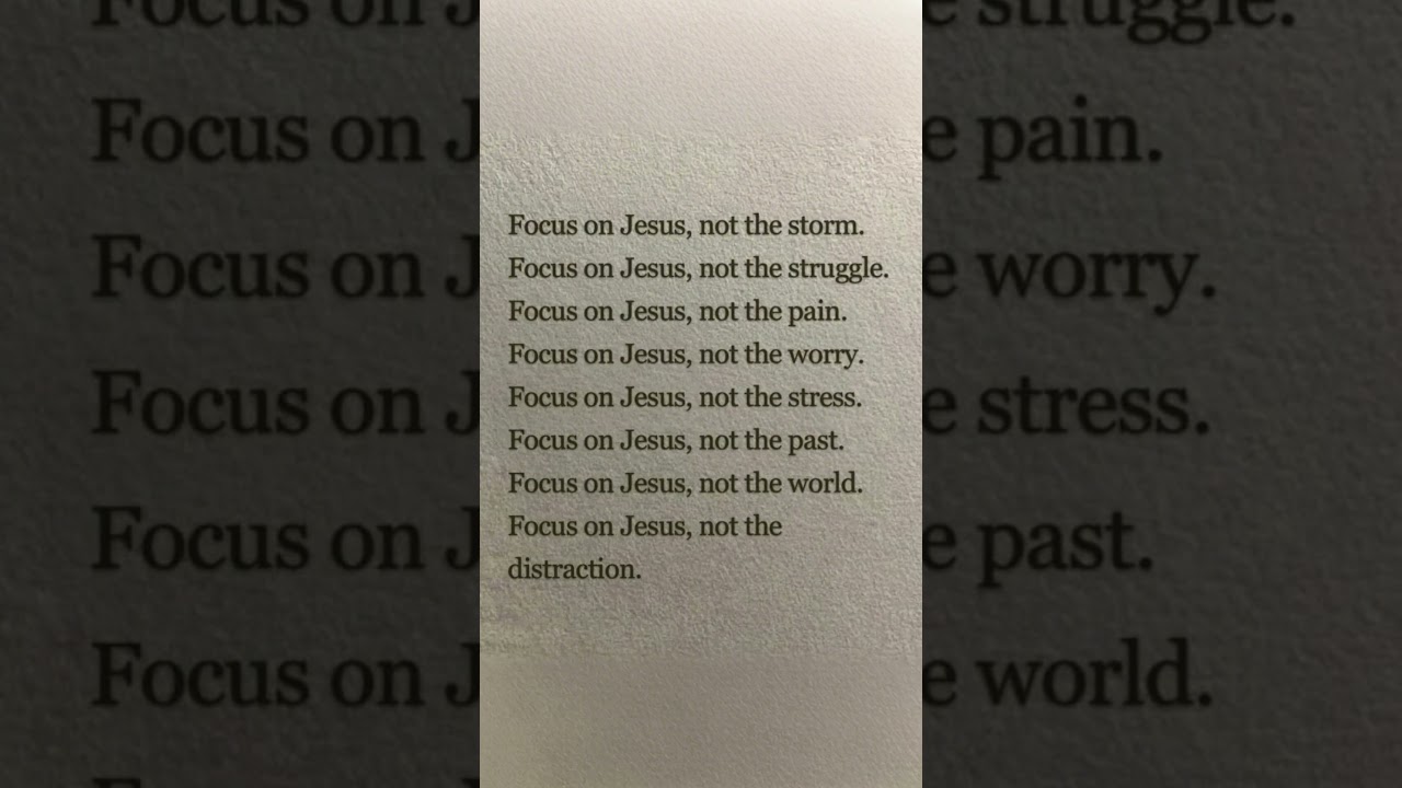 Focus on Jesus — Not the Storm 🌊 | Powerful Christian Reminder 