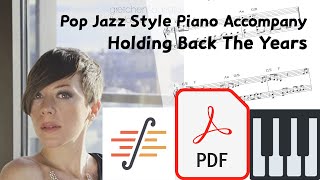 Pop Jazz Style Piano - Holding Back the Years - Gretchen Parlato - Tutorial