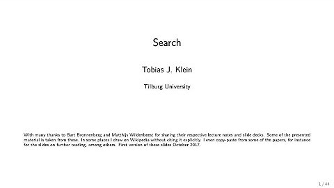 Empirical IO: Search