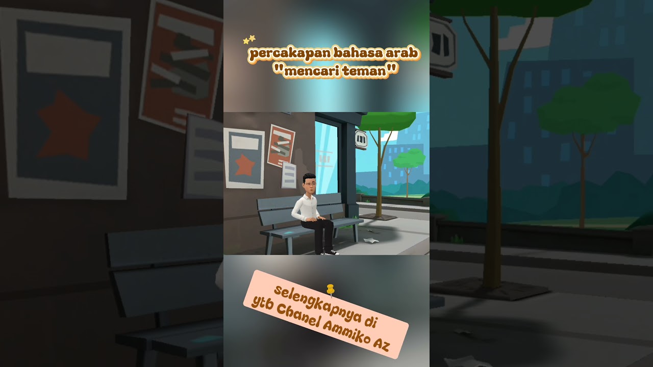 kartun animasi percakapan bahasa arab