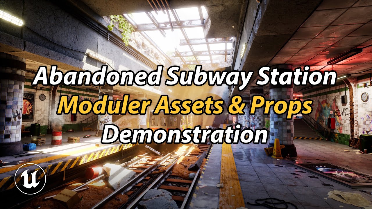 Abandoned Subway Station | Unreal Engine 5 | Demonstration - YouTube