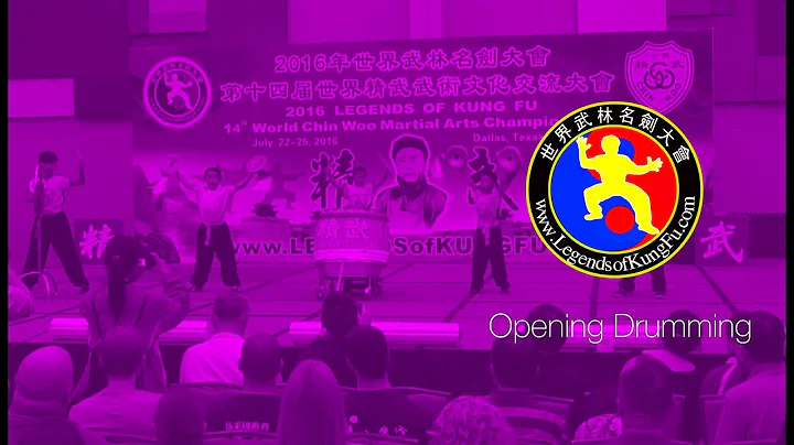 6 year old Lion Dance Drumming with JK Wong Academy - Opening Legends of Kung Fu 2016