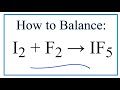 Balancing Chemical Equations