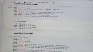 Python PyEphem in der Praxis 11