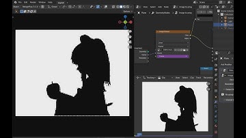 bad apple with blender geometry nodes