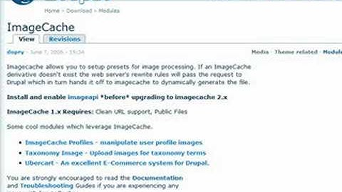 module Drupal : imagecache