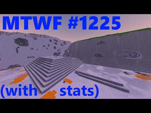 Minecraft - making the world flat 1225 (with stats at the end)