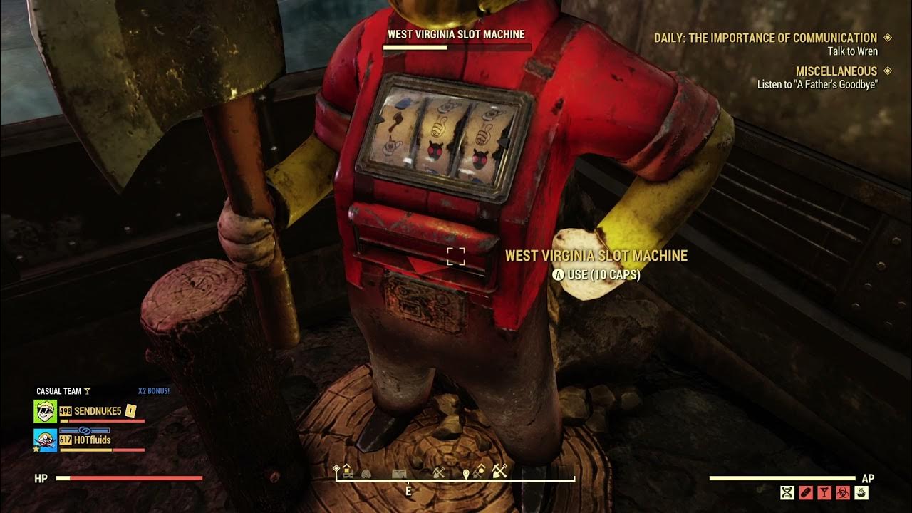 Fallout 76 Slot Machine 1k JACKPOT SPIN 🙌🙌 YouTube