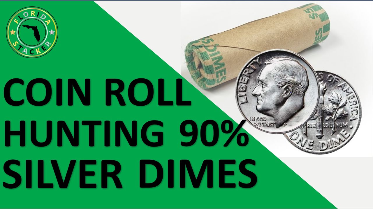 Coin Roll Hunting 90 Silver Dimes YouTube