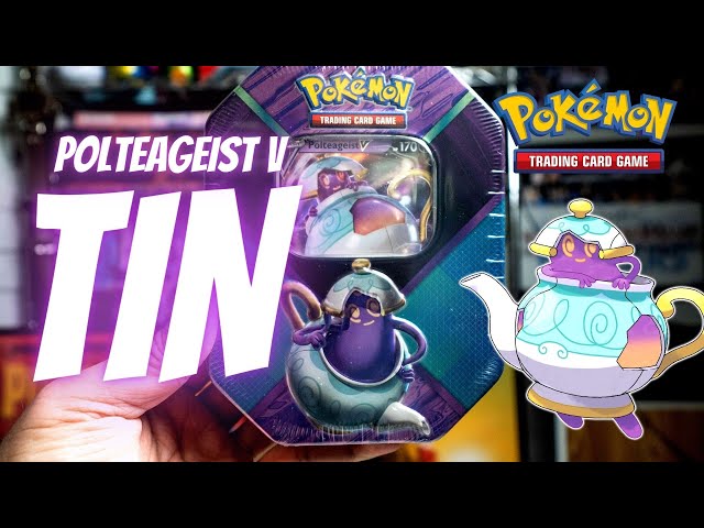 Pokemon TCG POLTEAGEIST V Tin Opening! - YouTube Pokemon TCG POLTEAGEIST V Tin Opening! - YouTube