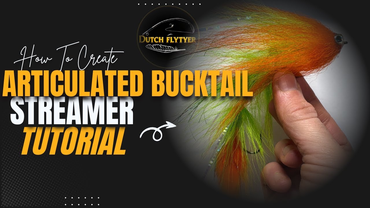 Deadly Bucktail Streamer (Articulated) Fly Tying Tutorial |  Big Predator Fly Pattern Green & Yellow