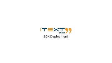 iText DITO SDK Deployment