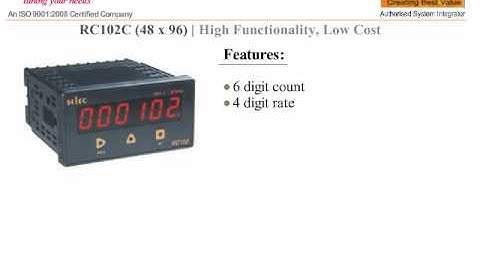 SELEC RC102C RATE//RPM INDICATOR
