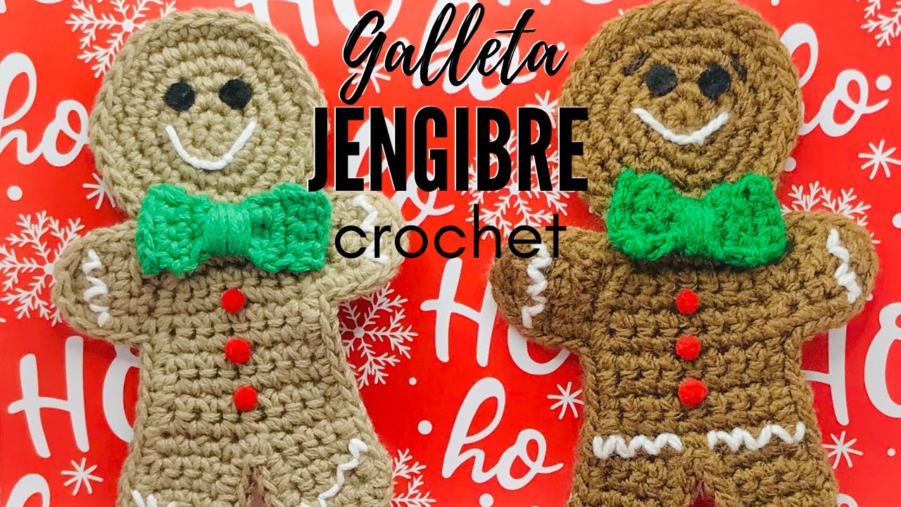 GALLETA DE JENGIBRE TEJIDA A CROCHET
