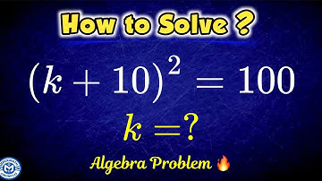 A Very Nice Algebra Problem | Find the value of k