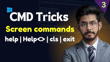 Command Prompt Tricks & Hacks | CMD | Screen Command | help, cls, exit