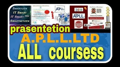 Apll ltd all coursess prasentetion it smart puls