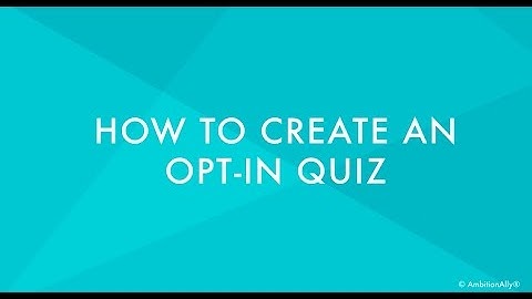 How To Create An Opt In Quiz For WordPress