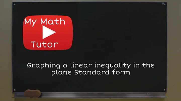 ALEKS | Graphing a linear inequality in the plane: Standard form
