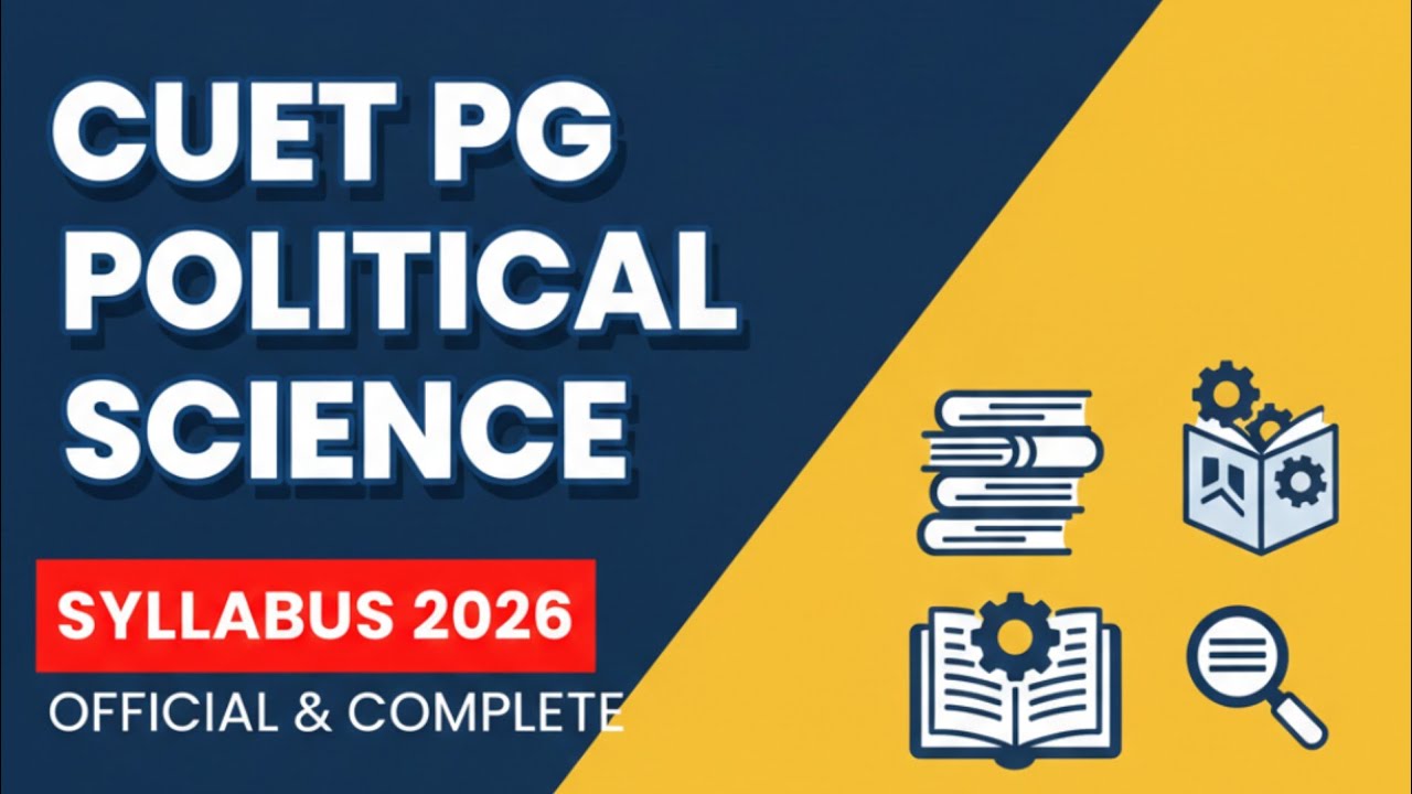 CUET PG political science syllabus 2026 ! Pg exam ! Cuet exam 2026! Political science exam