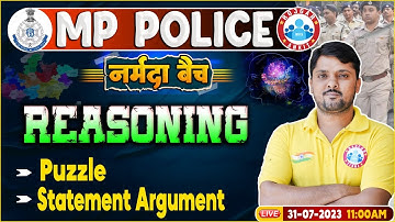 MP Police Constable 2023, Statement Argument Reasoning, Puzzle Reasoning Class By Rohit Sir
